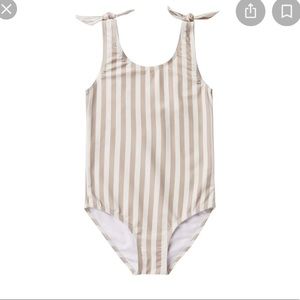 Rylee + cru stripe girls one piece